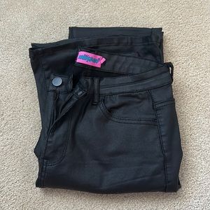 Edikted Black Leather Pants